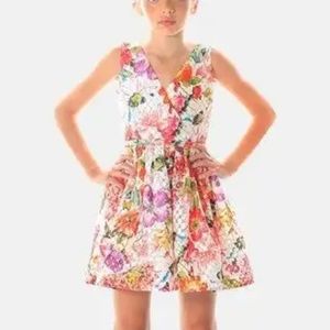 Aliva Simone floral Marni full skirted dress